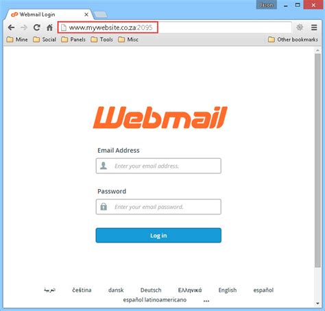 online webmail.
